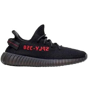 Black and Red Yeezy Boost 350 V2 Size 6